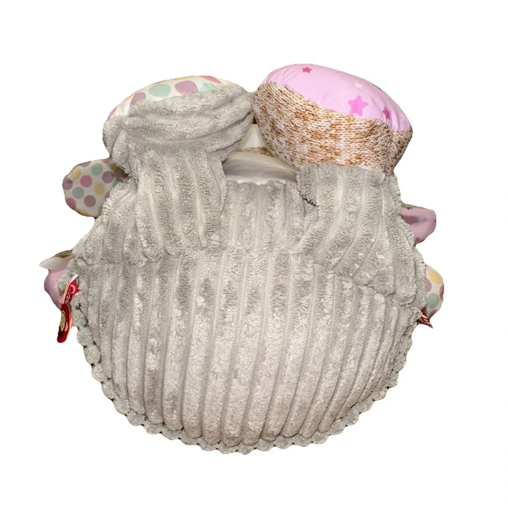 Cubbies Harlequin Bunny Cubby‎ Starry Night Stuffed Plush Rabbit Sensory EUC